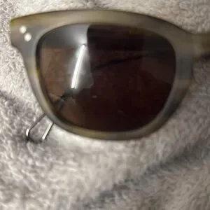 Krewe Avery Sunglasses Brown Krewe Avery Wayfarer Sunglasses - Neutrals Sunglasses  main image 4